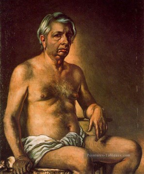  Chirico Peintre - autoportrait nu 1945 Giorgio de Chirico surréalisme métaphysique